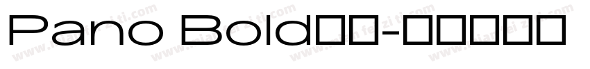 Pano Bold字体字体转换